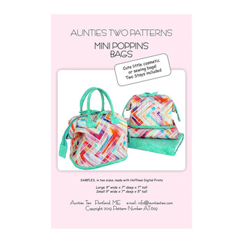 Mini Poppins Bags Pattern - Includes Stays