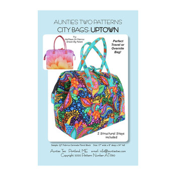 City Bags - Uptown Tote Pattern - Includes Stays