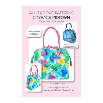 City Bags - Midtown Tote Pattern - Includes Stays
