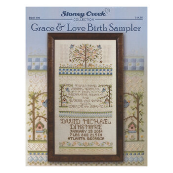 Grace & Love Birth Sampler Cross Stitch Pattern