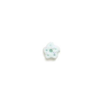 Button - Blue Glitter Snowflake, Extra Small