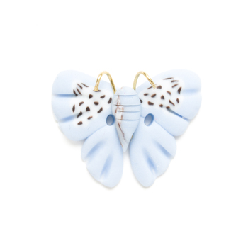 Button - Speckled Blue Butterfly
