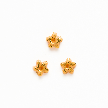 Button - Brass Star, Extra Small - Set of 3