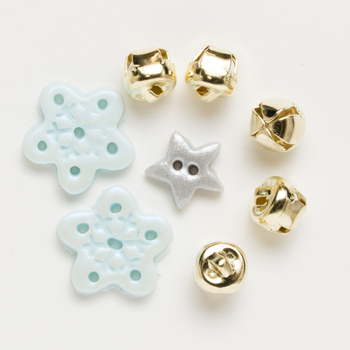 Button Pack - Christmas Critters Peace