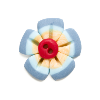 Button - Tri Flower