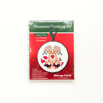 Ornament Finishing Kit - 3.5" Round Green