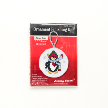 Ornament Finishing Kit - 3.5" Round Silver
