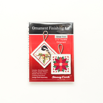 Ornament Finishing Kit - 3.5" Square Silver