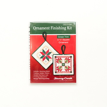 Ornament Finishing Kit - 3.5" Square Green