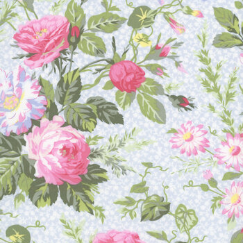 Garden Club MAS11470-B Gorgeous Blooms Blue by Maywood Studio