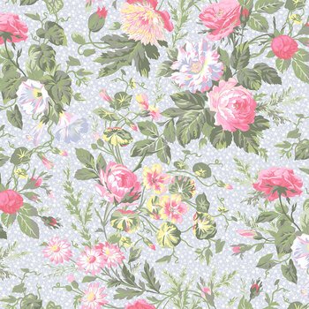 Garden Club MAS11470-B Gorgeous Blooms Blue by Maywood Studio