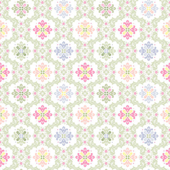Garden Club MAS11473-G Colorful Tiles Green by Maywood Studio