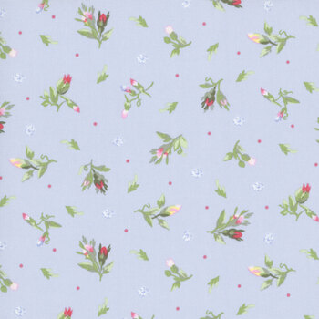 Garden Club MAS11474-B Flower Buds Blue by Maywood Studio