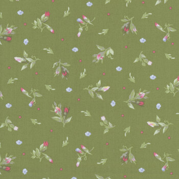 Garden Club MAS11474-G Flower Buds Green by Maywood Studio