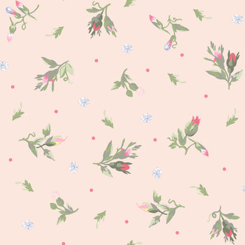 Garden Club MAS11474-P Flower Buds Pink by Maywood Studio