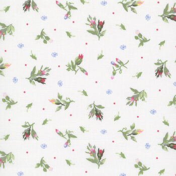 Garden Club MAS11474-W Flower Buds White by Maywood Studio