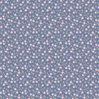 Garden Club MAS11475-B Flowering Vine Blue by Maywood Studio