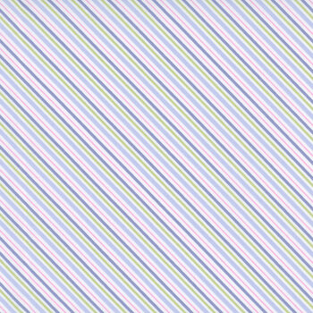 Garden Club MAS11476-B Bias Stripe Blue by Maywood Studio