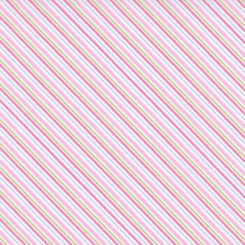 Garden Club MAS11476-P Bias Stripe Pink by Maywood Studio