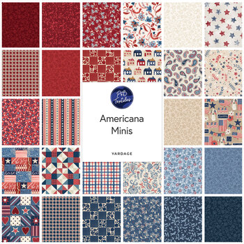 Americana Minis  Yardage by P&B Textiles