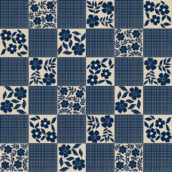 Americana Minis AMIN-6576-BLUENTRL by P&B Textiles