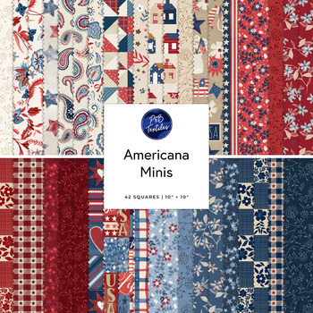 Americana Minis  10" Squares by P&B Textiles