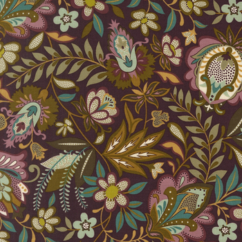 Ophelia 33911-17 Aubergine by Studio M for Moda Fabrics