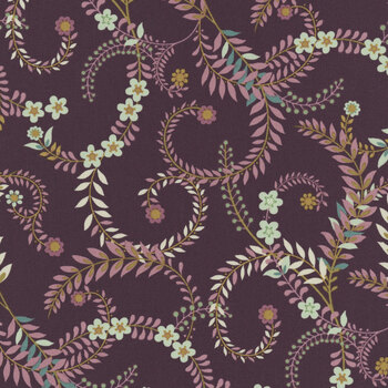 Ophelia 33912-17 Aubergine by Studio M for Moda Fabrics