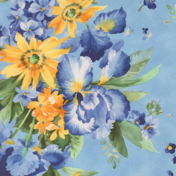 Summer Breeze 2027 33900-13 Sky by Moda Fabrics