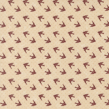 Cardinal's Nest 4621-11 Tan by Kansas Troubles Quilters for Moda Fabrics