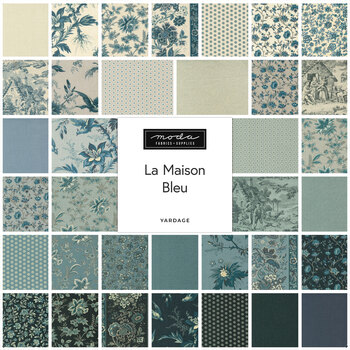 La Maison Bleu  Yardage by French General for Moda Fabrics