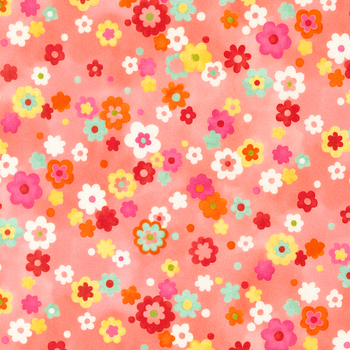 Fresh Picked Fantasy 33926-11 Coral by MoMo for Moda Fabrics