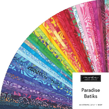 Paradise Batiks  Jelly Roll by Moda Fabrics - RESERVE