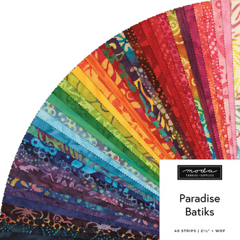 Paradise Batiks  Jelly Roll by Moda Fabrics - RESERVE