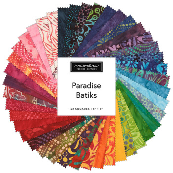 Paradise Batiks  Charm Pack by Moda Fabrics - RESERVE