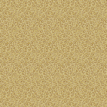 Eleni A-10739-Y Fronds Gold by Laundry Basket Quilts for Andover Fabrics