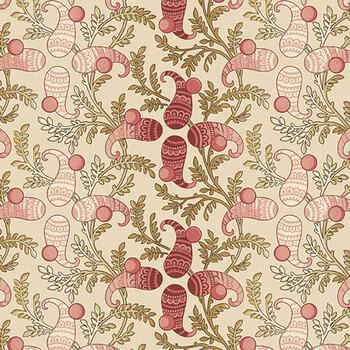 Eleni A-10731-L Harmony Almond by Laundry Basket Quilts for Andover Fabrics
