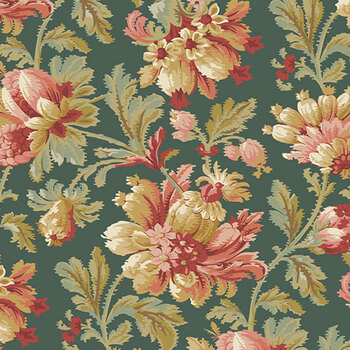 Eleni A-10730-T Friendship Teal by Laundry Basket Quilts for Andover Fabrics