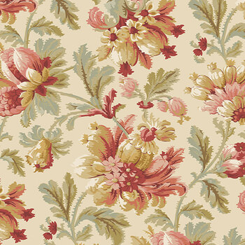 Eleni A-10730-L Friendship Cream by Laundry Basket Quilts for Andover Fabrics