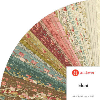 Eleni  2.5" Strips Laundry Basket Quilts for Andover Fabrics