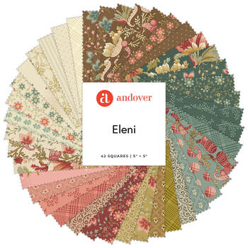 Eleni  5" Squares Laundry Basket Quilts for Andover Fabrics