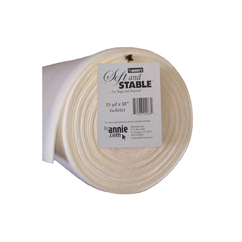 Soft and Stable White 100% Polyester Foam Stabilizer Sew-In by the yard