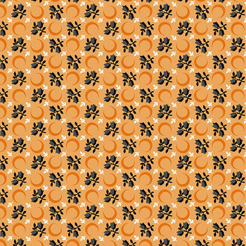 Nocturne A-10754-O Moon Flower Candy Corn by Andover Fabrics