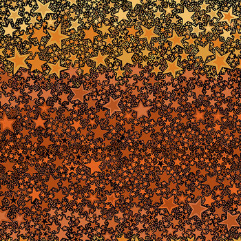 Hello Halloween MU-247-X Ombre Star Black by Makower UK for Andover Fabrics