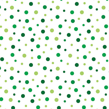 Little Bit of Luck 15247-09 Lucky Dots White by Kanvas Studio for Benartex