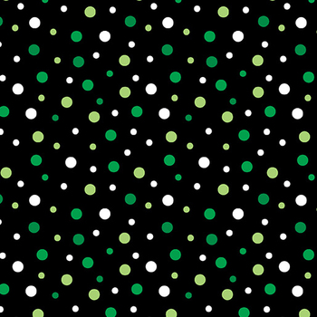 Little Bit of Luck 15247-12 Lucky Dots Black by Kanvas Studio for Benartex