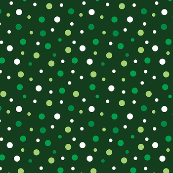 Little Bit of Luck 15247-45 Lucky Dots Dark Green by Kanvas Studio for Benartex