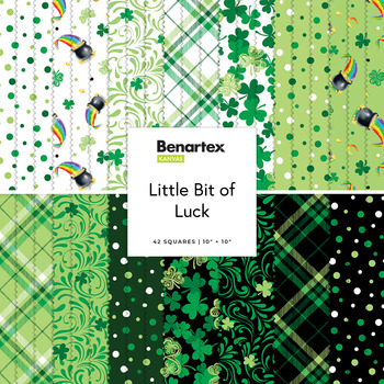 Little Bit of Luck  10" Squares Kanvas Studio for Benartex