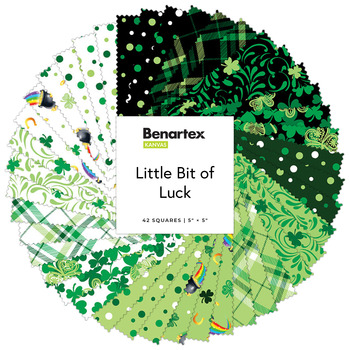 Little Bit of Luck  5" Squares Kanvas Studio for Benartex