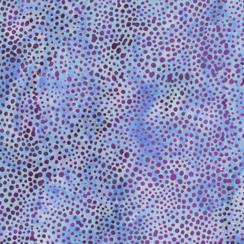 Pixie Patch 112623400 Dots Purple Thistle by Jerry Khiev for Island Batik